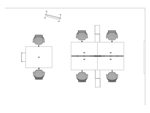 A line drawing viewed from above - Hive 265