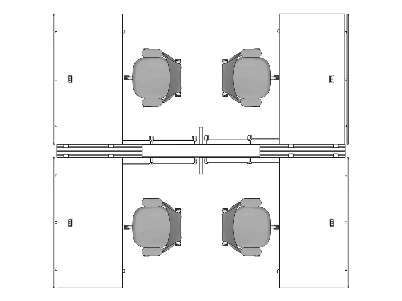 A line drawing viewed from above - Hive 266