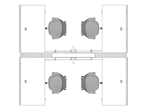 A line drawing viewed from above - Hive 266