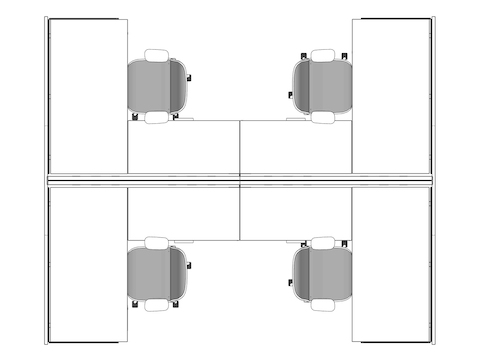 A line drawing viewed from above - Hive 312