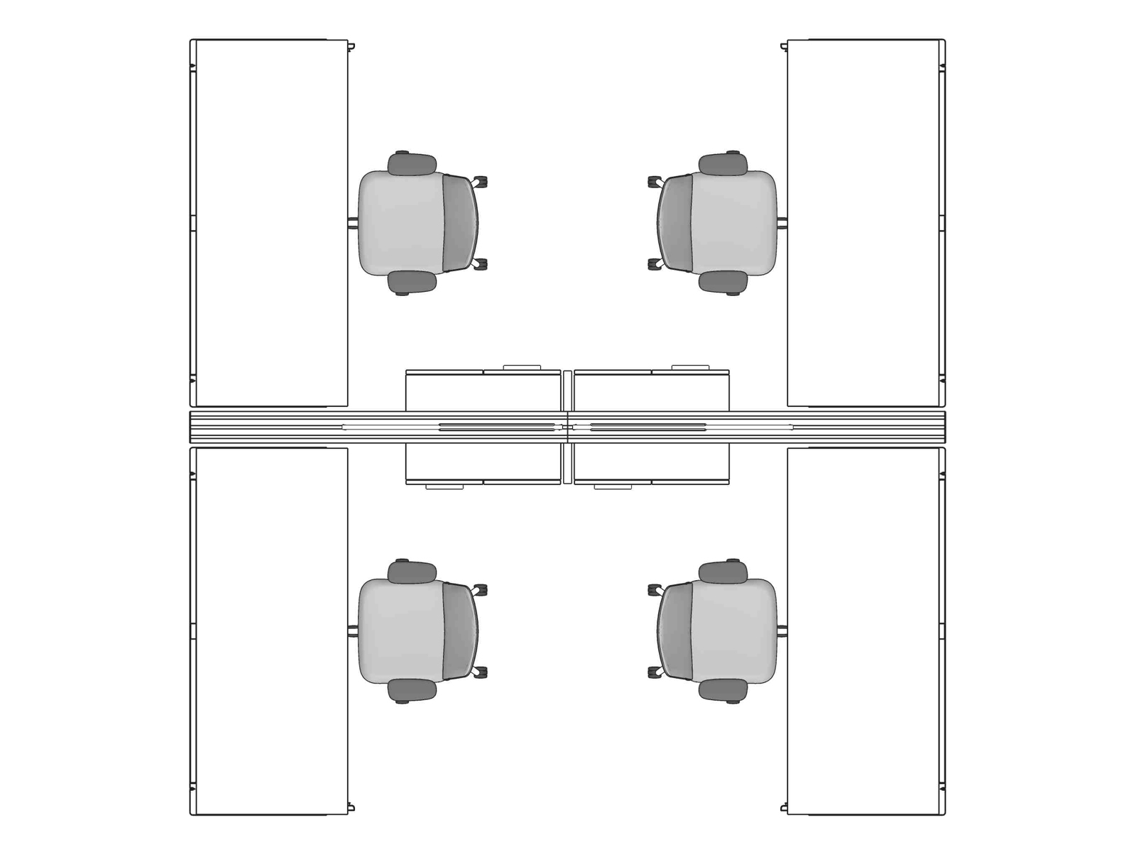 A line drawing viewed from above - Hive 314
