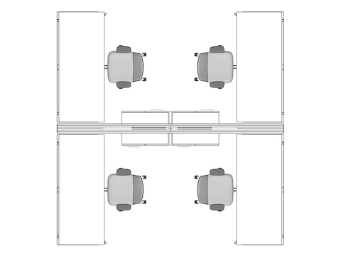 A line drawing viewed from above - Hive 314