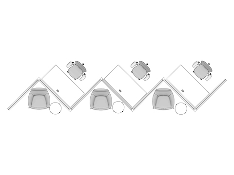 A line drawing viewed from above - Jump Space 047
