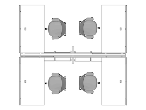 A line drawing viewed from above - Jump Space 050