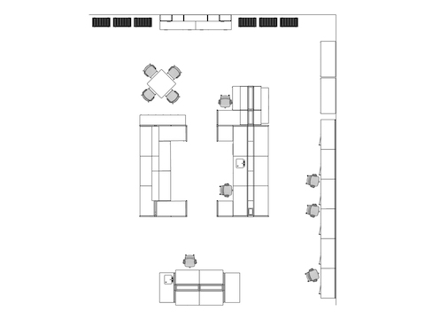 A line drawing viewed from above - Laboratory 004