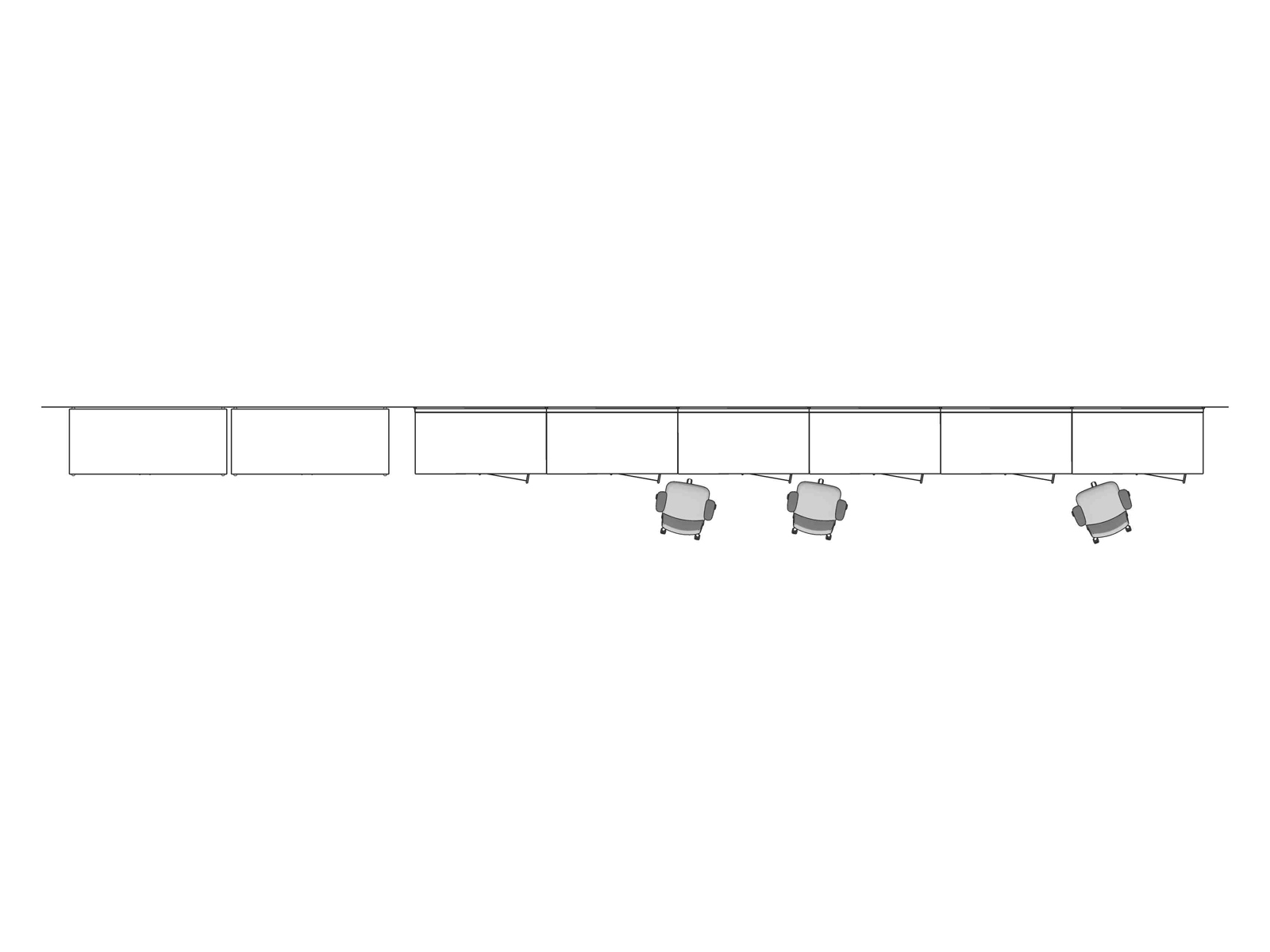 A line drawing viewed from above - Laboratory 005