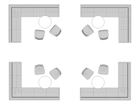 A line drawing viewed from above - Landing 005