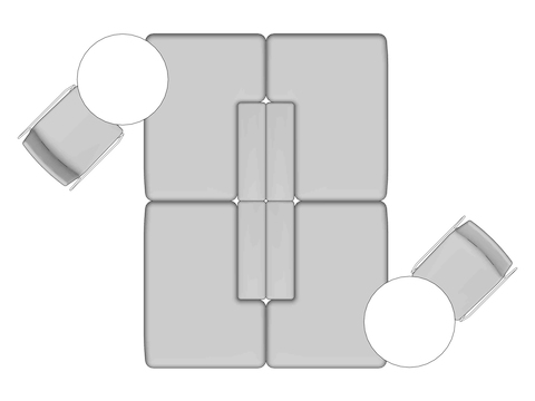 A line drawing viewed from above - Landing 026