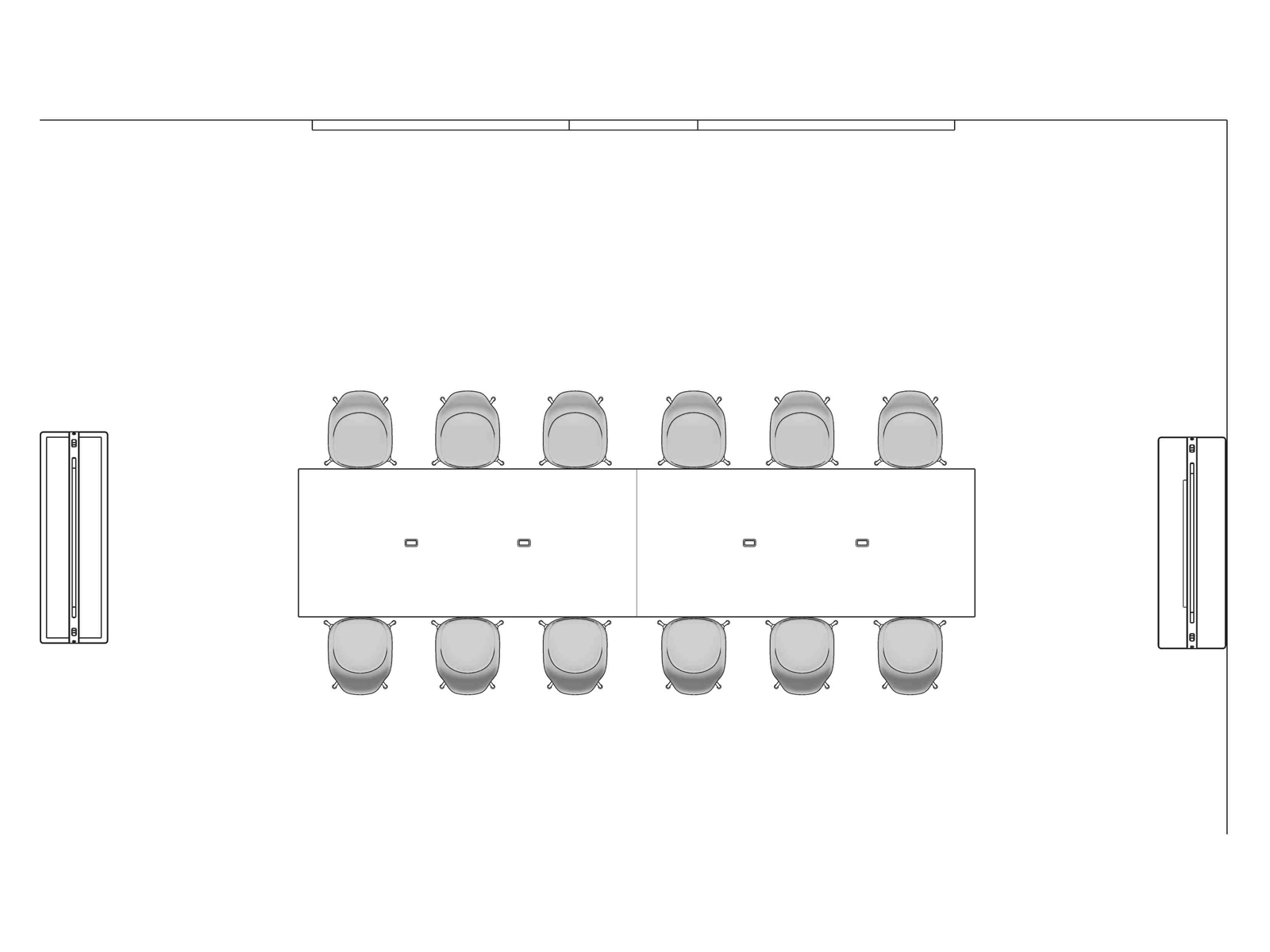 A line drawing viewed from above - Landing 027