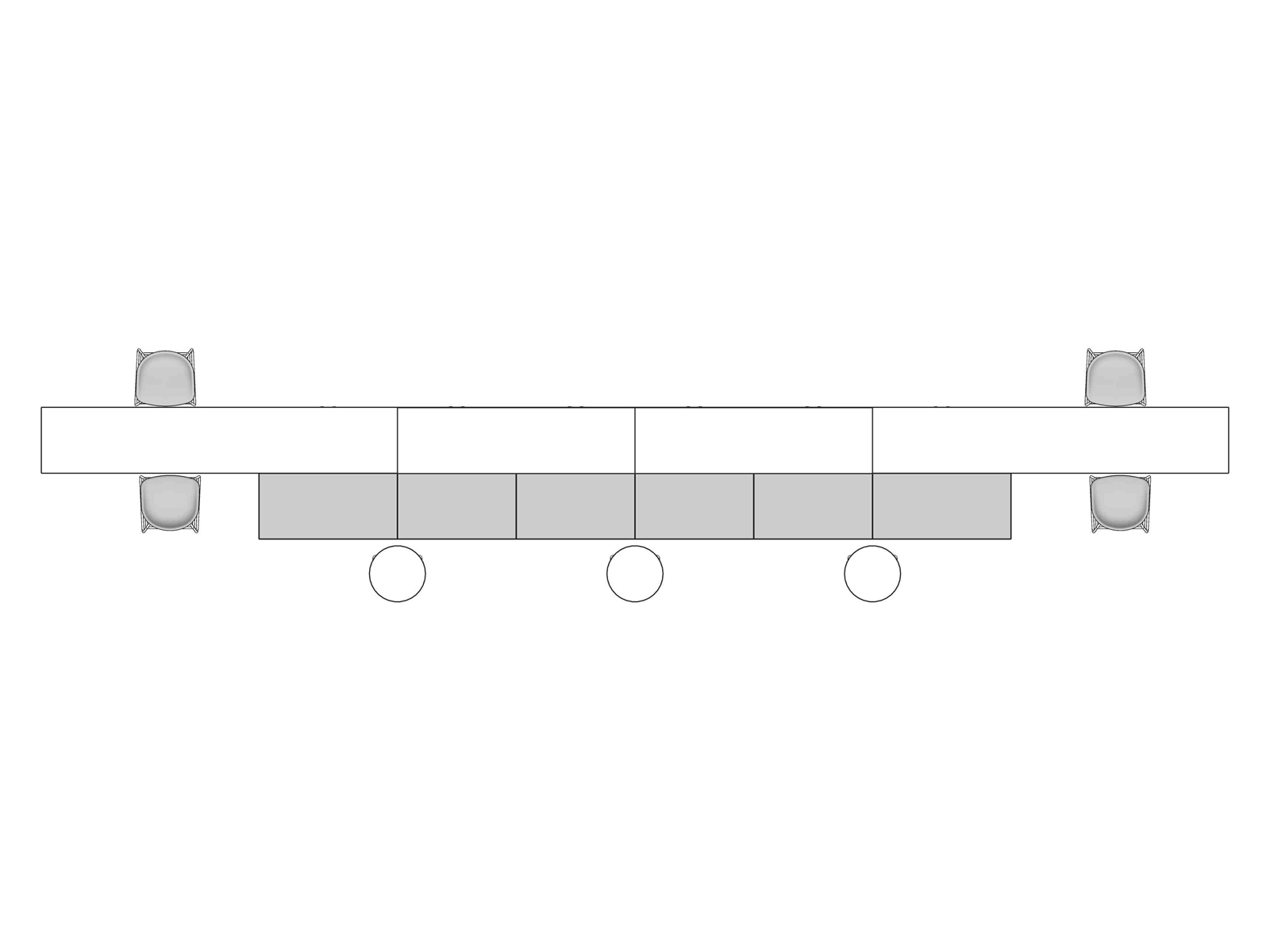 A line drawing viewed from above - Landing 029