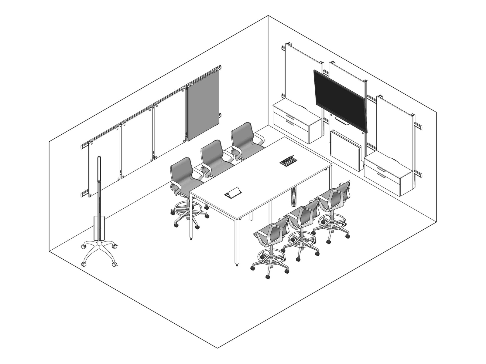 A line drawing - Meeting Space 013