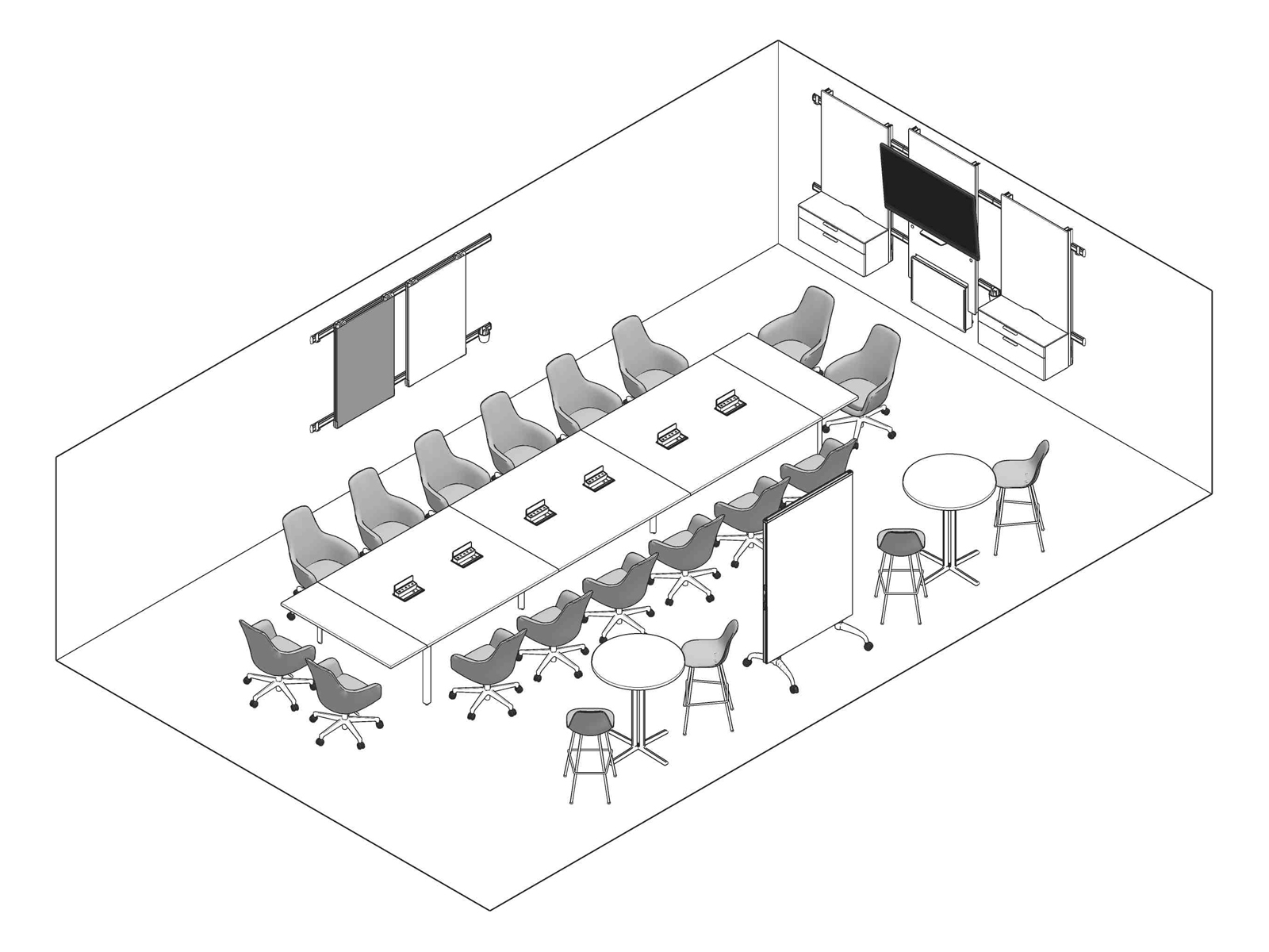 A line drawing - Meeting Space 042