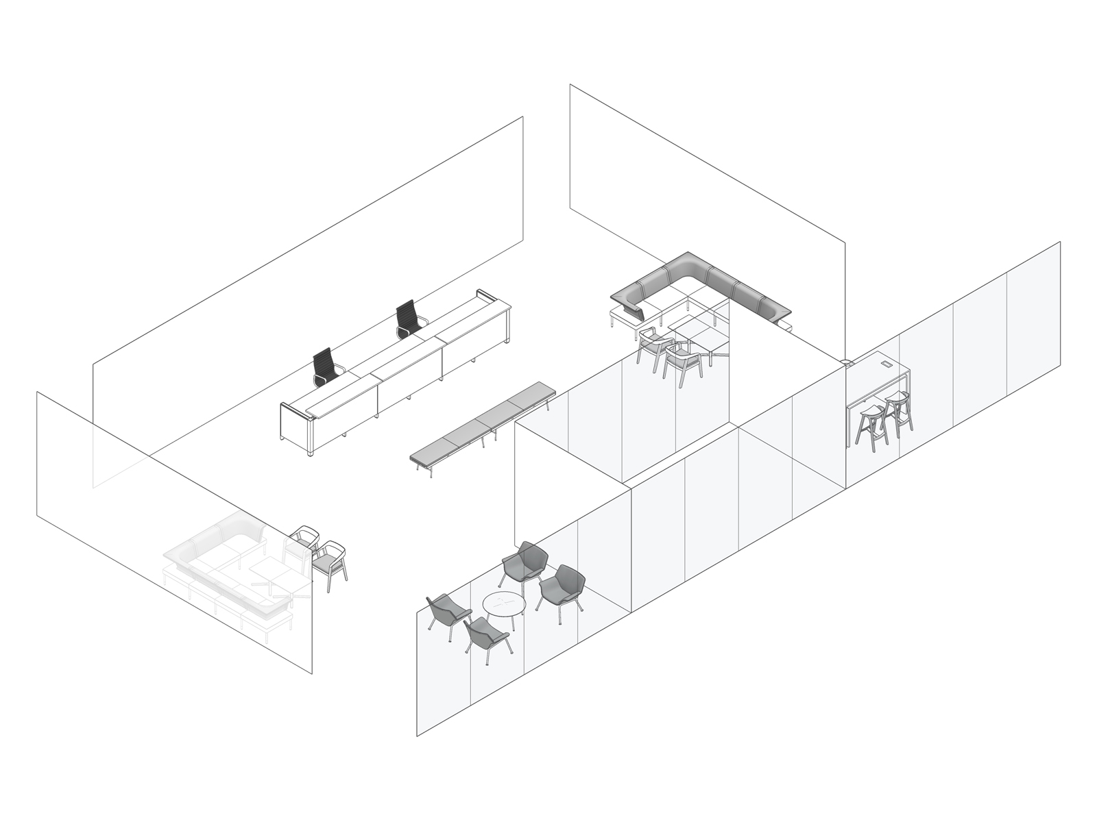 A line drawing - Plaza 001
