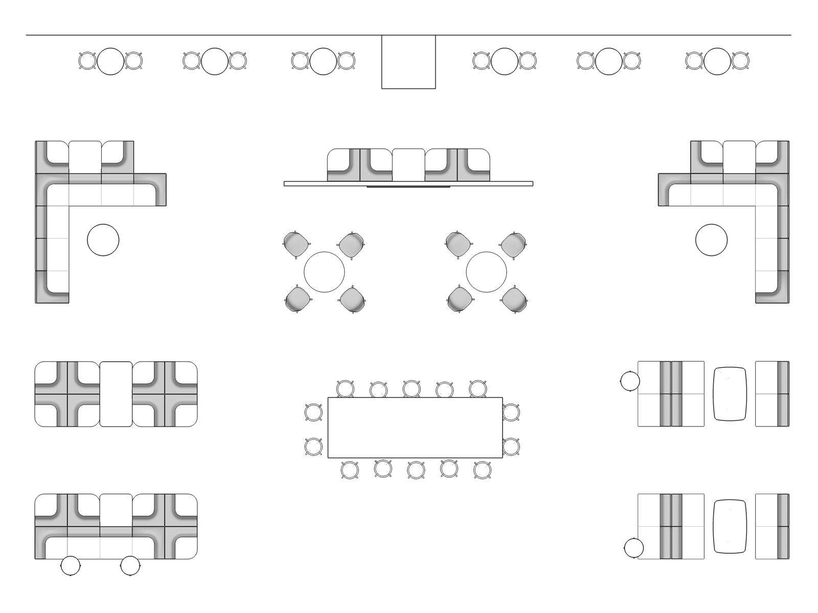 A line drawing viewed from above - Plaza 005