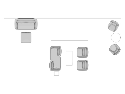 A line drawing viewed from above - Plaza 016