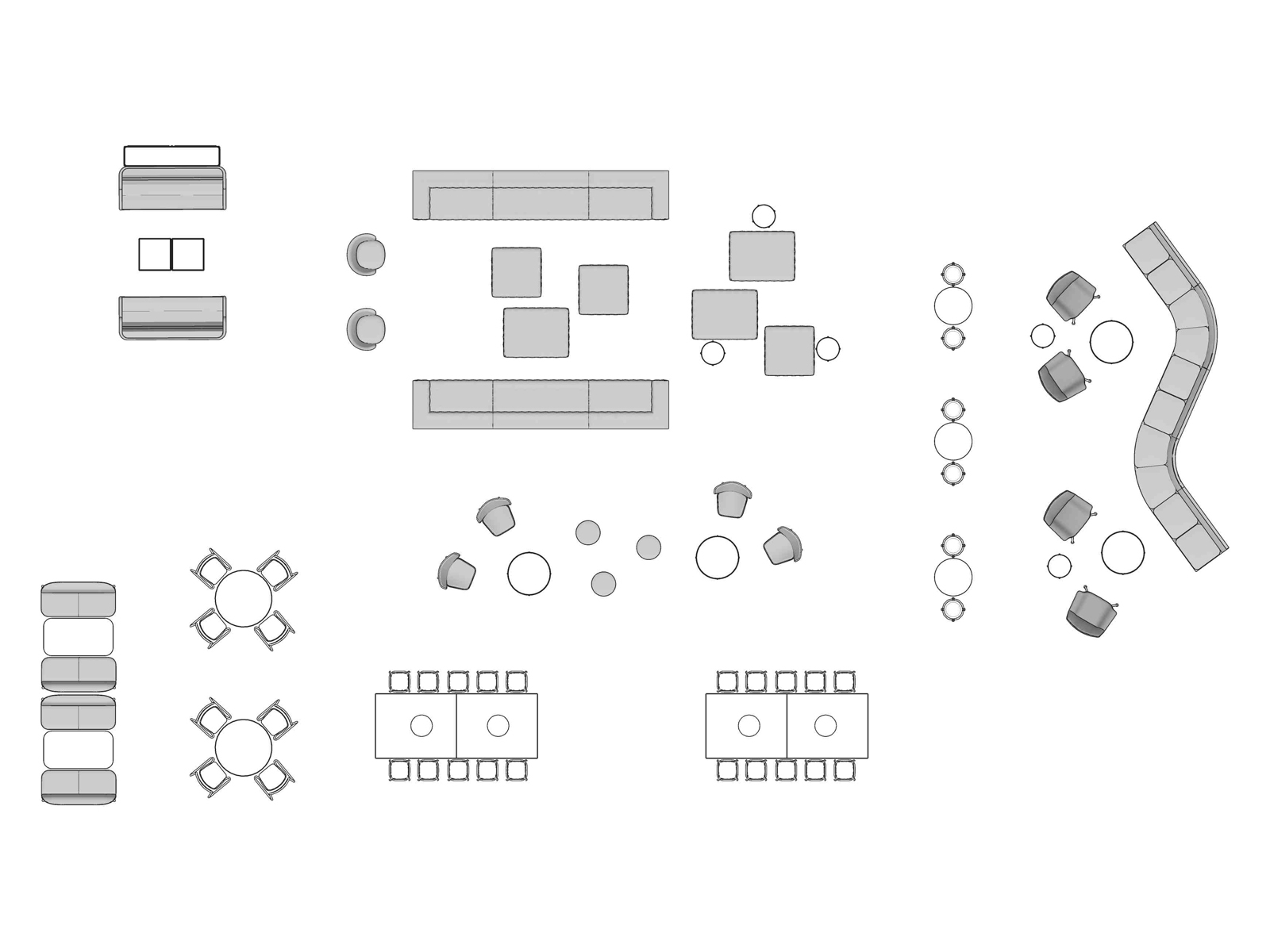A line drawing viewed from above - Plaza 035 B