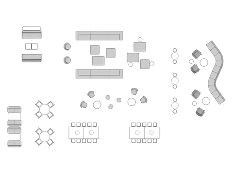 A line drawing viewed from above - Plaza 035 B