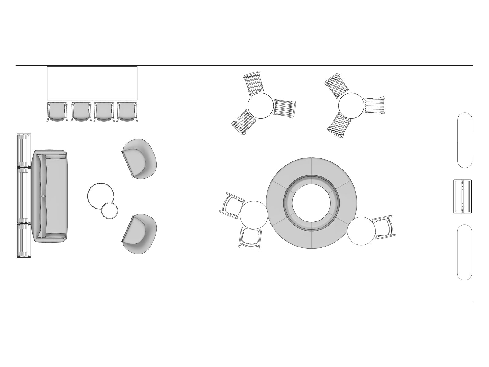 A line drawing viewed from above - Landing 047