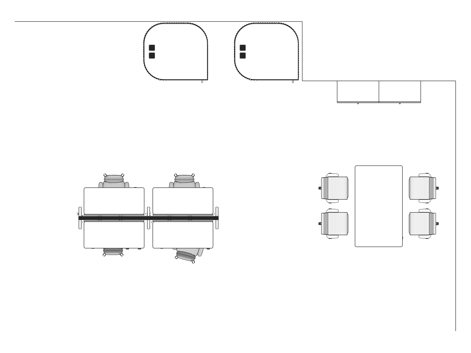 A line drawing viewed from above - Team Neighborhood 012