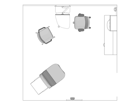 A line drawing viewed from above - Telemedicine 001