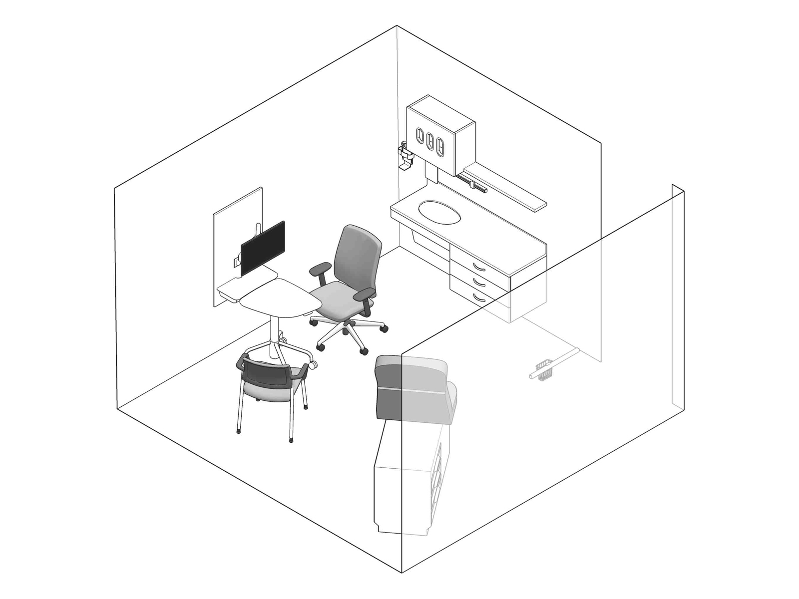 A line drawing - Telemedicine 001