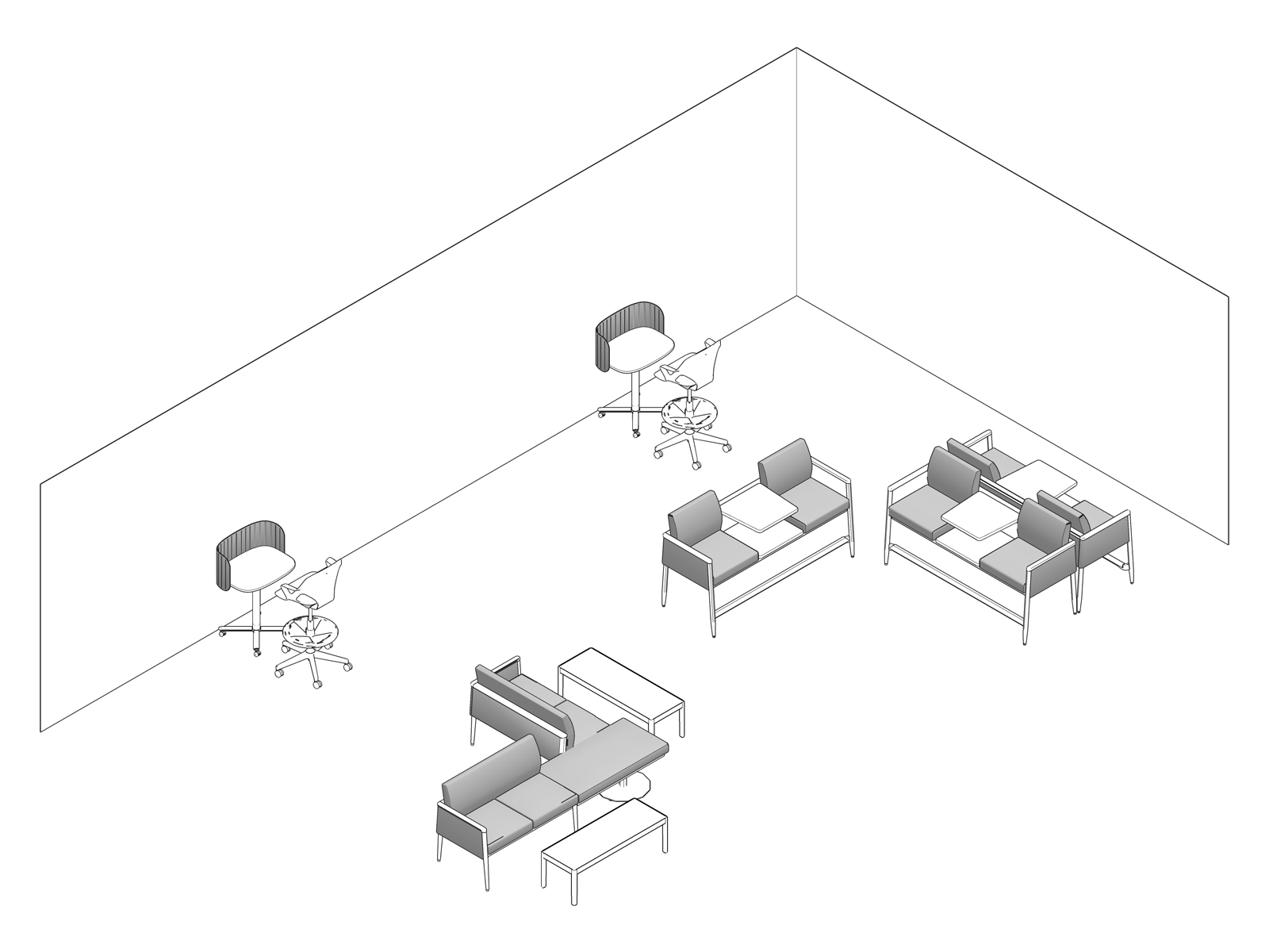A line drawing - Waiting Room 005