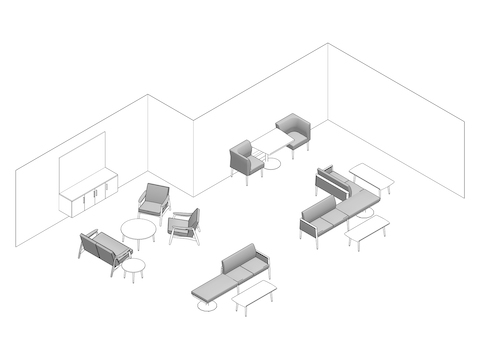 A line drawing - Waiting Room 007
