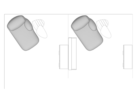 A line drawing viewed from above - Wellness 009