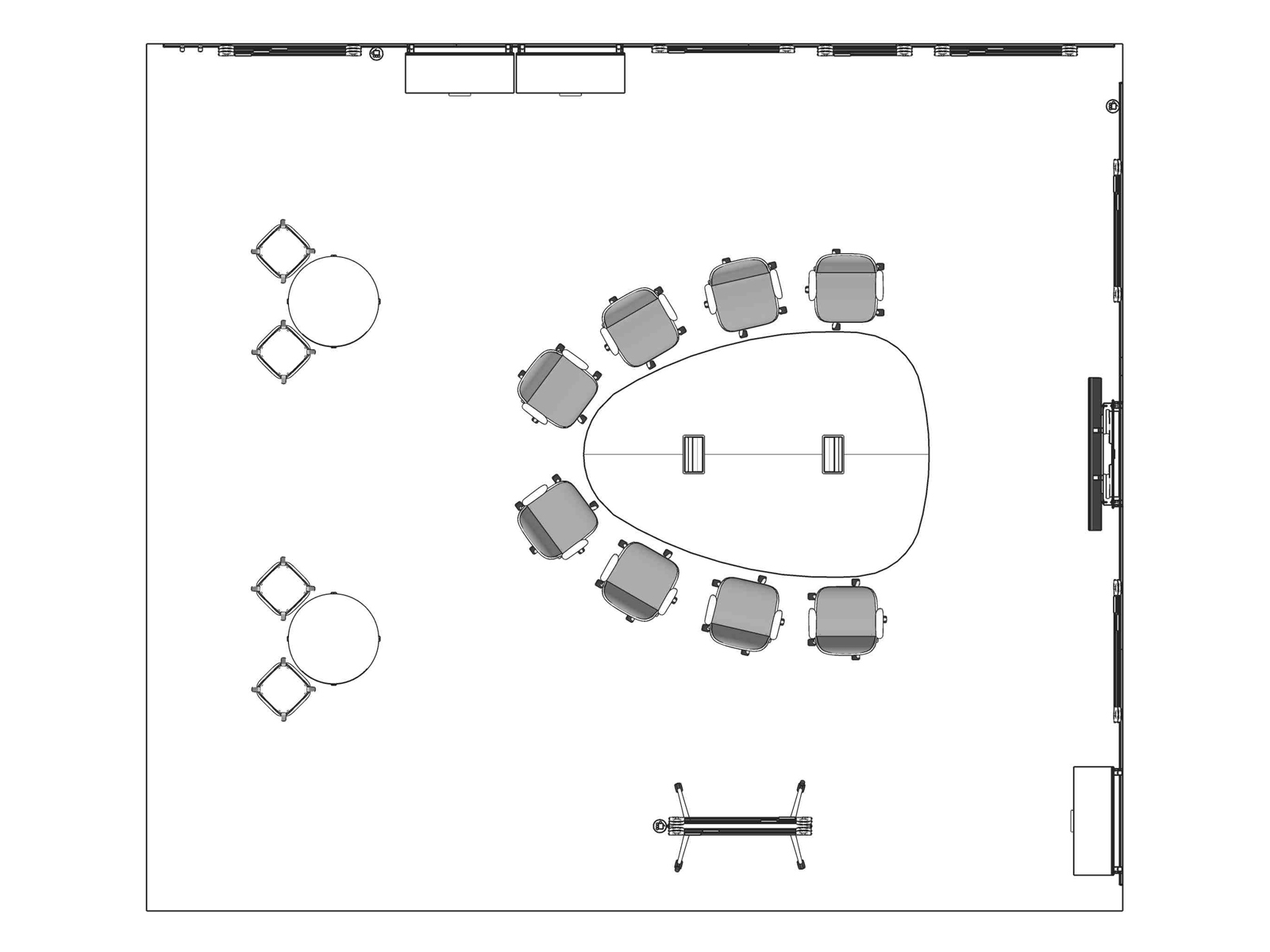A line drawing viewed from above - Workshop 016
