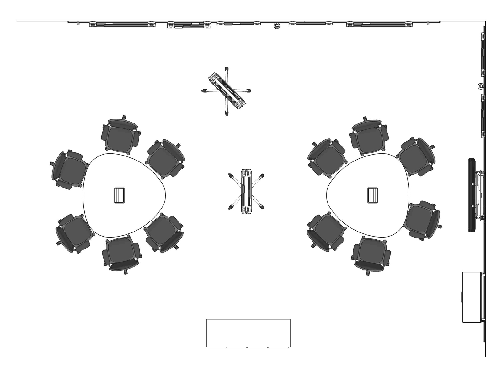 A line drawing viewed from above - Workshop 018
