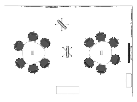 A line drawing viewed from above - Workshop 018