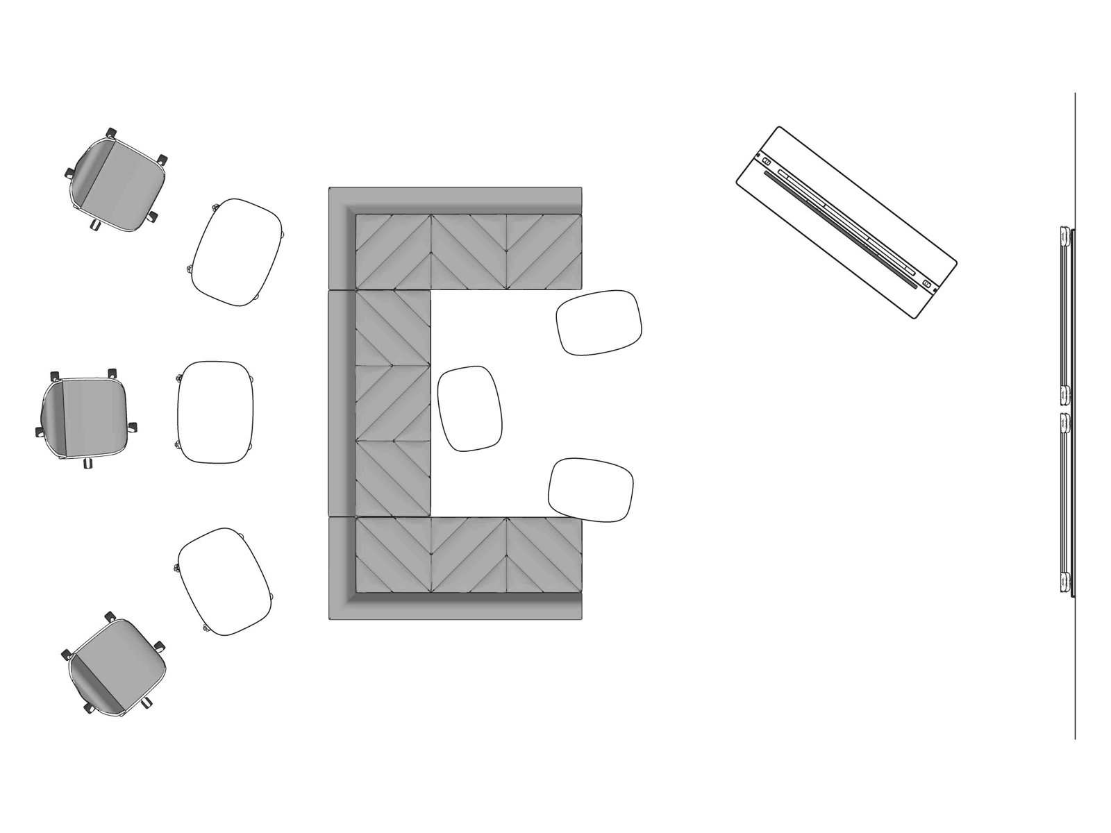 A line drawing viewed from above - Workshop 041