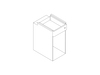 A line drawing - Ambit Large Suspended Storage–Open