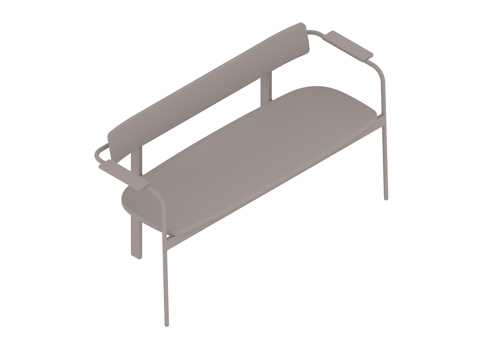 A generic rendering - Betwixt Bench–Upholstered