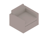 A generic rendering - Bevel Club Chair