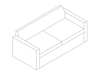 A line drawing - Bevel Settee