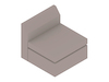 A generic rendering - Bevel Single Seat
