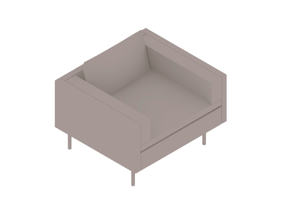 A generic rendering - Bolster Club Chair
