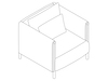 A line drawing - ColourForm Club Chair