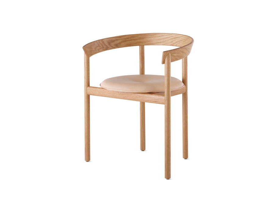 A photo - Comma Chair–With Arms–Upholstered Seat