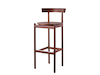 Una foto - Sgabello Comma–Altezza bar–Sedile in legno
