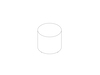 A line drawing - Cylinder Table