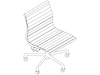 A line drawing - Eames Aluminium Group Chair–Management–Armless