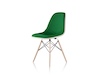 A photo - Eames Molded Fiberglass Side Chair–Dowel Base–Fully Upholstered