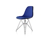 A photo - Eames Molded Fiberglass Side Chair–Wire Base–Fully Upholstered