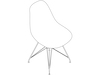 A line drawing - Eames Molded Fiberglass Side Chair–Wire Base–Nonupholstered