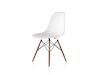 Una foto - Silla de visita Eames de plástico moldeado–Base de clavijas–Sin tapizar