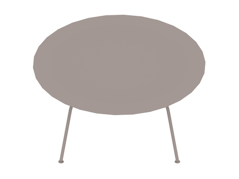 Una representación genérica - Mesa de café Eames de madera laminada moldeada, con base metálica