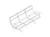 A line drawing - Eames Sofa