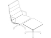 A line drawing - Eames Soft Pad Lounge Chair